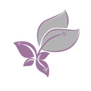 Purple and grey logo